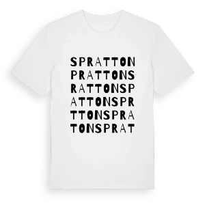 Spratton ordlek t-shirt – ekologisk bomull t-shirt från Pinshirt