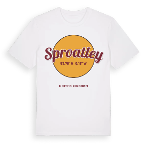 Sproatley cirkel t-shirt – ekologisk bomull t-shirt från Pinshirt