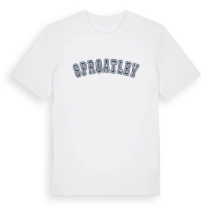 Sproatley college t-shirt – ekologisk bomull t-shirt från Pinshirt