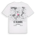 St Albans karta t-shirt