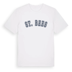 St. Bees college t-shirt – ekologisk bomull t-shirt från Pinshirt