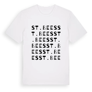 St. Bees ordlek t-shirt – ekologisk bomull t-shirt från Pinshirt