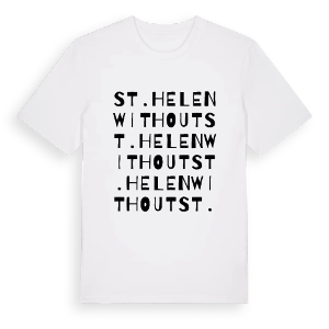 St. Helen Without ordlek t-shirt – ekologisk bomull t-shirt från Pinshirt