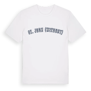 St. John (Without) college t-shirt – ekologisk bomull t-shirt från Pinshirt