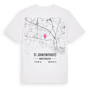 St. John (Without) karta t-shirt – ekologisk bomull t-shirt från Pinshirt