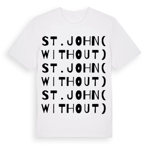 St. John (Without) ordlek t-shirt – ekologisk bomull t-shirt från Pinshirt