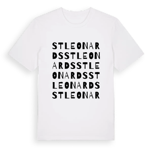 St Leonards ordlek t-shirt – ekologisk bomull t-shirt från Pinshirt