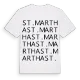 St. Martha ordlek t-shirt