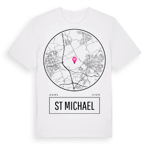 St Michael t-shirt – ekologisk bomull t-shirt från Pinshirt