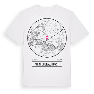 St. Nicholas, Hurst t-shirt – ekologisk bomull t-shirt från Pinshirt