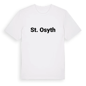 St. Osyth fetstil t-shirt – ekologisk bomull t-shirt från Pinshirt
