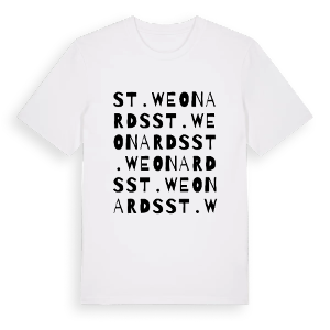 St. Weonards ordlek t-shirt – ekologisk bomull t-shirt från Pinshirt