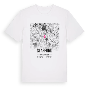 Stafford karta t-shirt – ekologisk bomull t-shirt från Pinshirt