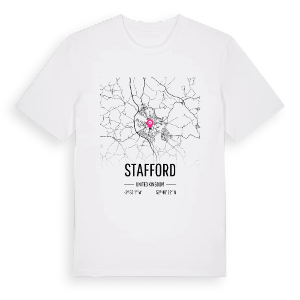 Stafford karta t-shirt – ekologisk bomull t-shirt från Pinshirt