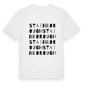 Stainborough ordlek t-shirt – ekologisk bomull t-shirt från Pinshirt