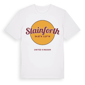 Stainforth cirkel t-shirt – ekologisk bomull t-shirt från Pinshirt