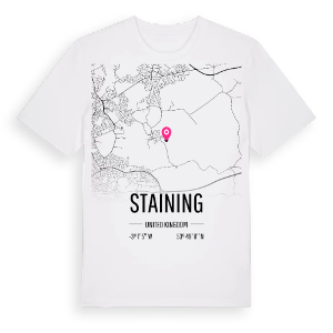 Staining karta t-shirt – ekologisk bomull t-shirt från Pinshirt