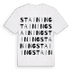 Staining ordlek t-shirt