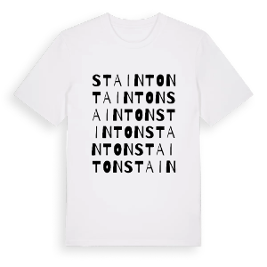 Stainton ordlek t-shirt – ekologisk bomull t-shirt från Pinshirt