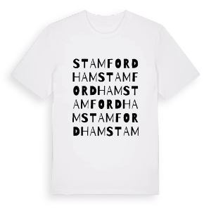 Stamfordham ordlek t-shirt – ekologisk bomull t-shirt från Pinshirt