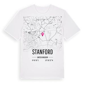 Stanford karta t-shirt – ekologisk bomull t-shirt från Pinshirt