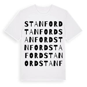 Stanford ordlek t-shirt – ekologisk bomull t-shirt från Pinshirt