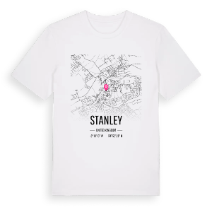 Stanley karta t-shirt – ekologisk bomull t-shirt från Pinshirt