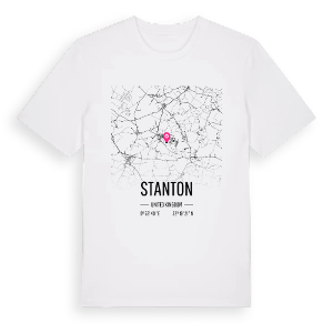 Stanton karta t-shirt – ekologisk bomull t-shirt från Pinshirt