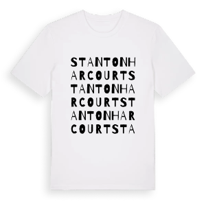 Stanton Harcourt ordlek t-shirt – ekologisk bomull t-shirt från Pinshirt