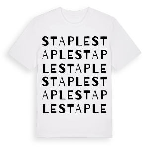 Staple ordlek t-shirt – ekologisk bomull t-shirt från Pinshirt