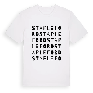 Stapleford ordlek t-shirt – ekologisk bomull t-shirt från Pinshirt