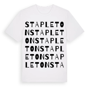Stapleton ordlek t-shirt – ekologisk bomull t-shirt från Pinshirt