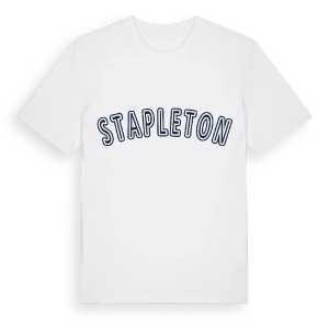 Stapleton college t-shirt – ekologisk bomull t-shirt från Pinshirt