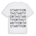Startforth ordlek t-shirt