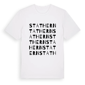 Stathern ordlek t-shirt – ekologisk bomull t-shirt från Pinshirt