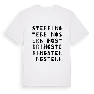 Stebbing ordlek t-shirt – ekologisk bomull t-shirt från Pinshirt