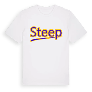 Steep baseball t-shirt – ekologisk bomull t-shirt från Pinshirt