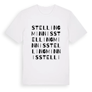 Stelling Minnis ordlek t-shirt – ekologisk bomull t-shirt från Pinshirt