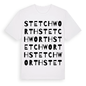 Stetchworth ordlek t-shirt – ekologisk bomull t-shirt från Pinshirt