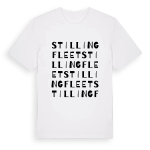 Stillingfleet ordlek t-shirt – ekologisk bomull t-shirt från Pinshirt