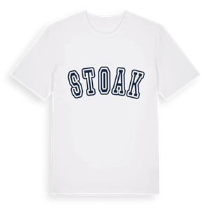 Stoak college t-shirt – ekologisk bomull t-shirt från Pinshirt