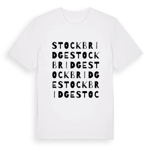 Stockbridge ordlek t-shirt – ekologisk bomull t-shirt från Pinshirt