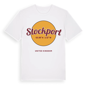 Stockport cirkel t-shirt – ekologisk bomull t-shirt från Pinshirt