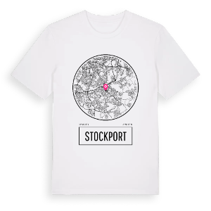 Stockport t-shirt – ekologisk bomull t-shirt från Pinshirt