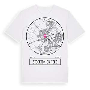 Stockton-on-Tees t-shirt – ekologisk bomull t-shirt från Pinshirt