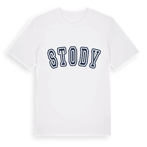 Stody college t-shirt – ekologisk bomull t-shirt från Pinshirt