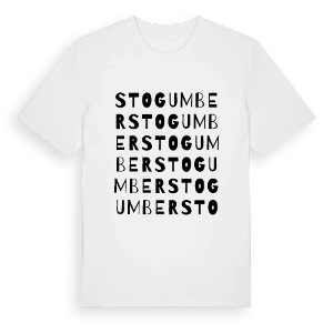 Stogumber ordlek t-shirt – ekologisk bomull t-shirt från Pinshirt