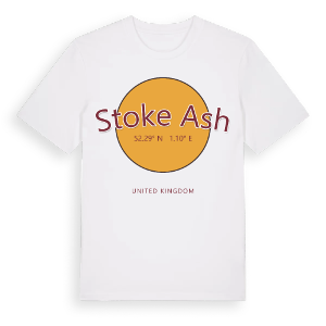 Stoke Ash cirkel t-shirt – ekologisk bomull t-shirt från Pinshirt