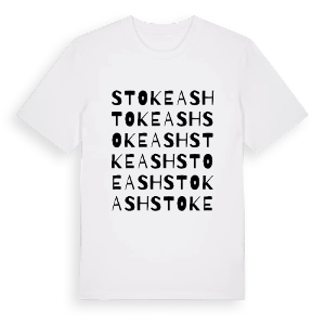 Stoke Ash ordlek t-shirt – ekologisk bomull t-shirt från Pinshirt