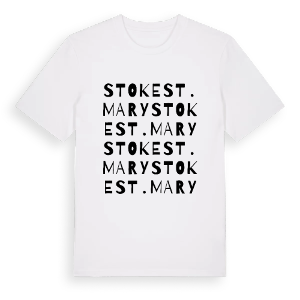 Stoke St. Mary ordlek t-shirt – ekologisk bomull t-shirt från Pinshirt